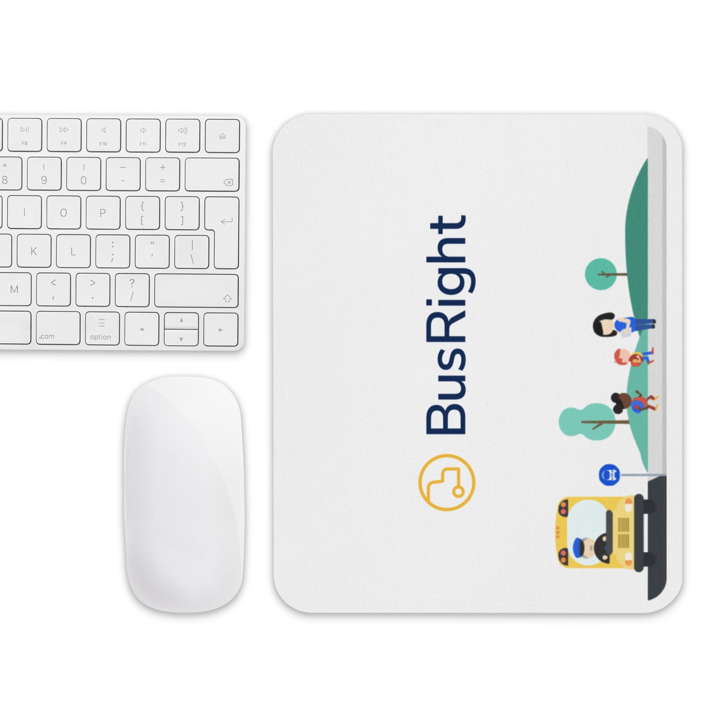 BusRight Mouse Pad - White